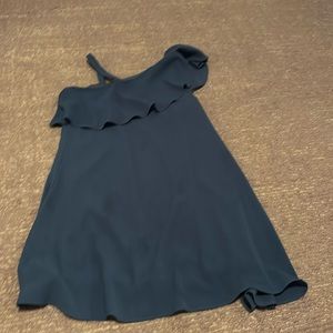 Blue ruffle dress